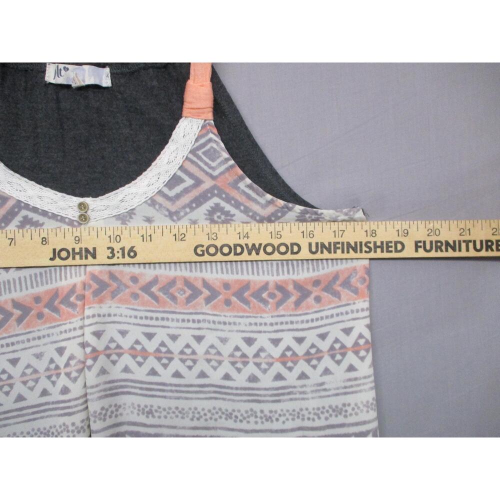 Jolt Multicolor Aztec Trendy Sleeveless Racerback Womens Tank Size Medium - Picture 6 of 10